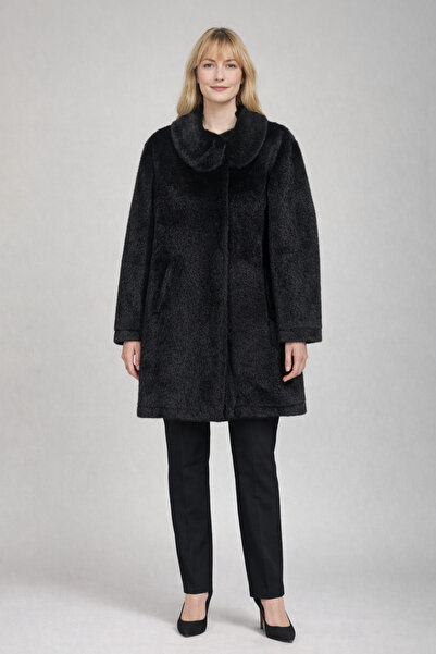 Ekol Bebe Yaka Midi Boy Çıtçıt Kapama Peluş Palto