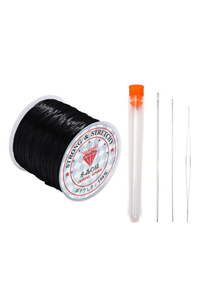 Choice 1black-3Needles Elastic Bracelet String Cord Stretch Beaded For DIY Je...