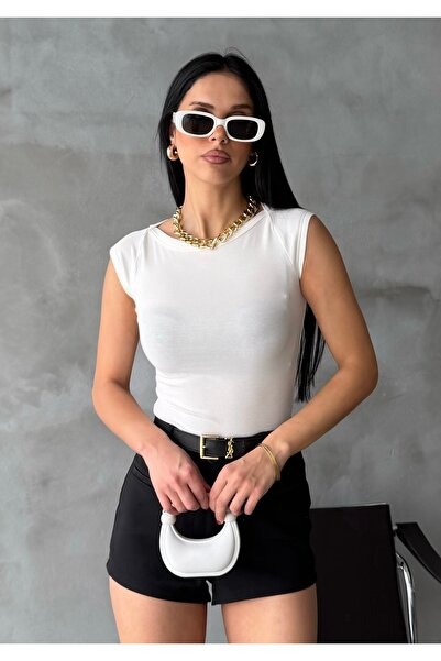 BEJNA Women's White Soft Cotton Tank Top