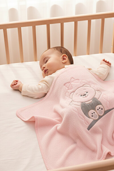MAHFEL 100% Welsoft Thick Double Layer 1St Class Baby & Kids Blanket Pink