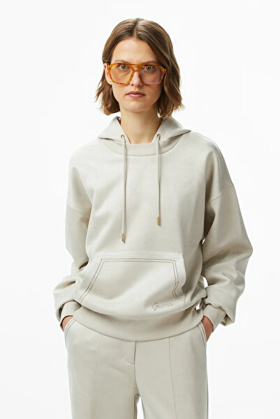 Guess Eco dámská krémová mikina Scuba W4BQ09KAUJ2-A115