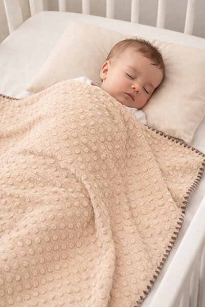 MAHFEL 100% Welsoft Chickpea 1St Class Baby % Children's Blanket Brown