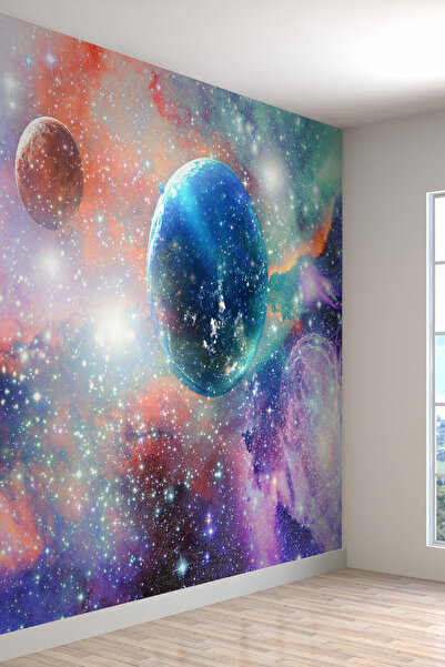 dreamwall Galaksi Yıldızlar Desenli Silinebilir Tekstil Duvar Kağıdı
