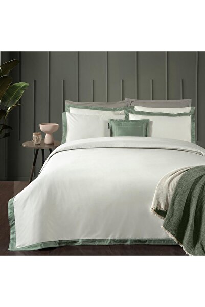 Sarev Layana Double Personality 100% Cotton Satin "500 Tc" Duvet Cover Green