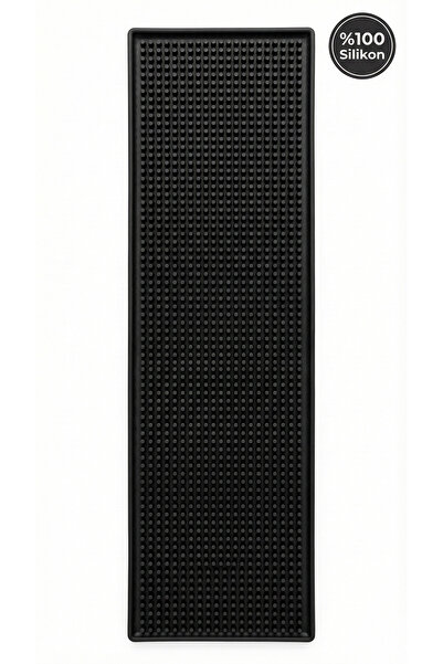 Siliconly Bar Mat 60x15 – %100 Silikon Kaymaz Sıvı Tutucu – Bardak / Kafe / Bar