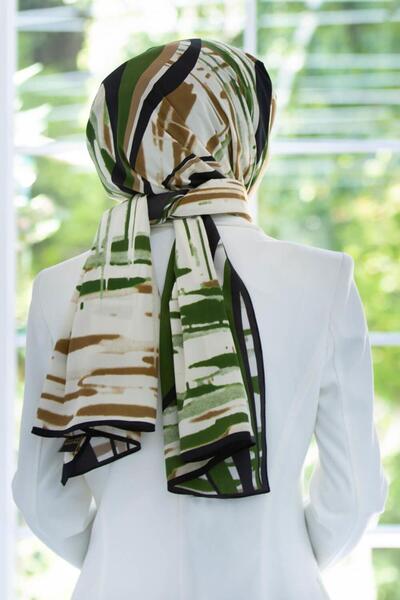 Vissona MĂTĂ DE LUX MEDİNE CU MODEL GEOMETRIC, CULOARE VERDE SMARAGD, 75X195,...