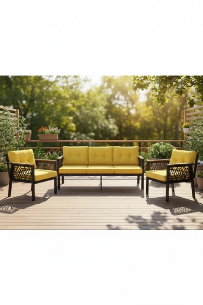 adımshops 3+1+1 MELİSA Balkon-bahçe-kafe Çay Seti Koltuk Oturma Takımı-oturma...