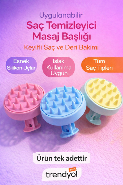 VALENOR PROFESSIONEL Saç masaj tarağı yumuşak ve esnek