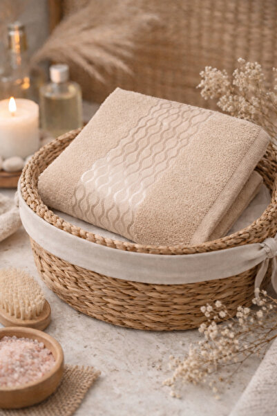 Özdilek Бежова кърпа Elissa - 50X90 см