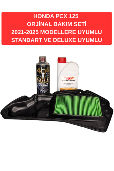 Honda PCX 125 2021-2025 (Deluxe ve Standart dahil) Uyumlu Orjinal Bakım Seti
