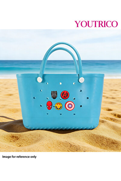 Youtrico مجموعة تعليقات كرتونية لطيفة - زينة على شكل شبشب وحقائب شاطئ