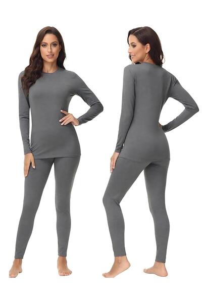 casme ملابس داخلية حرارية للنساء، طبقات أساسية، سراويل طويلة مبطنة بالفرو، طق...