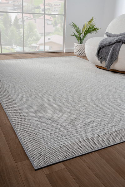 Konfor Halı Konfor Sisalux 3093 Krem Jüt Tabanlı Modern Dokuma Kilim Sisal Ha...