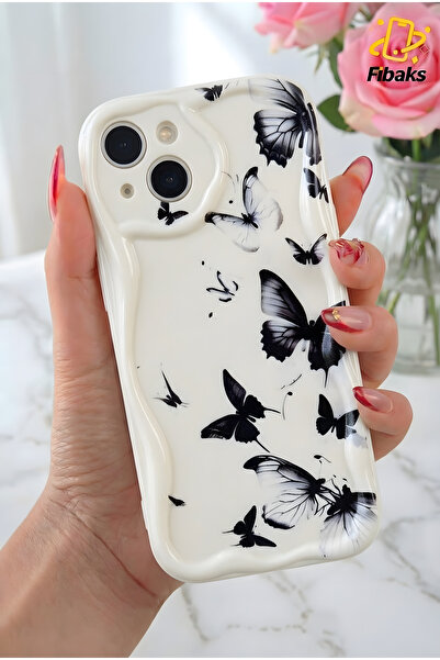 Fibaks حافظة لهاتف ابل ايفون 13 مع حماية للكاميرا من السيليكون باللون الأسود ...