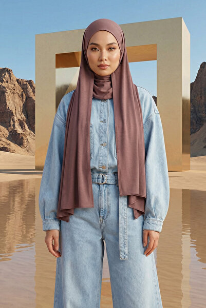 Aisha's Design Şal practic din bumbac pieptănat, care acoperă gâtul, PS-59, t...