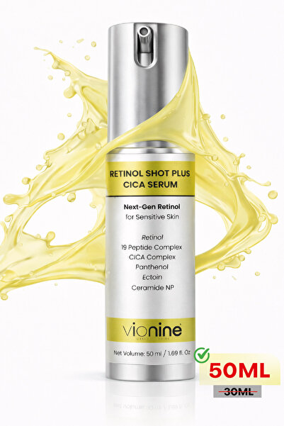 Vionine Retinol MicroShot™ Plus Cica Serum % 0,1 Made In Korea 50 ML