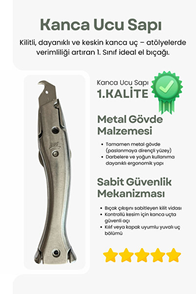 GÜNEYLİ MAKİNA Kanca Uçlu Halı Kesim Sapı ( Kanca Ucu Sapı ) Halı Altı Kesim ...