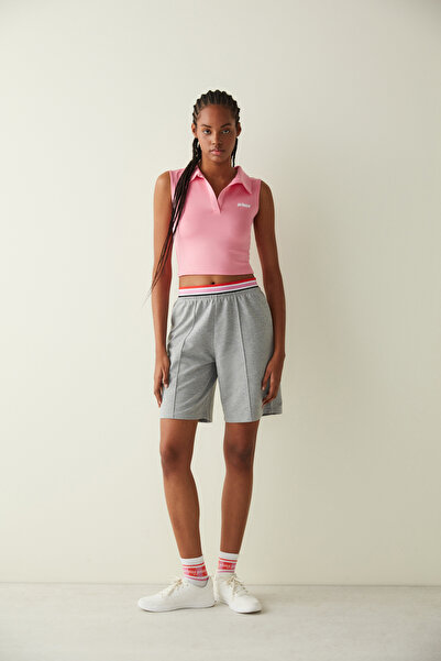 Penti Polo Neck Pink Active Top-Prince Collection