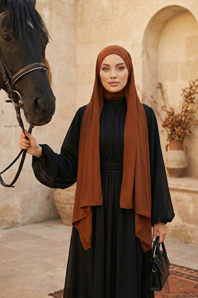 Aisha's Design Şal practic din bumbac pieptănat, care acoperă gâtul, PS-59, Tile