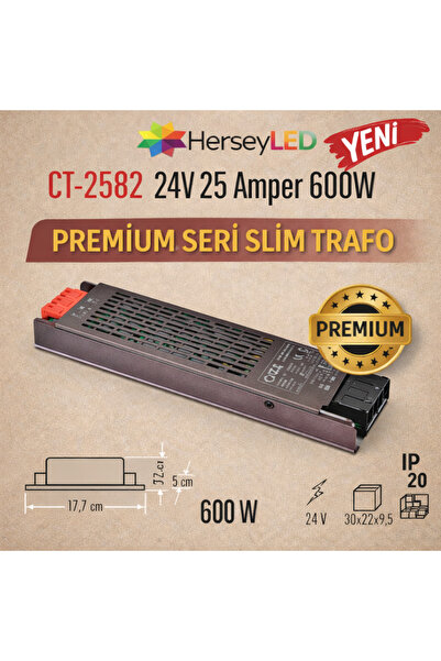 Cata CT-2582 24V 25 Amper 600W LED Trafo