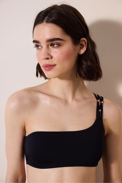 Penti Danny One Shoulder Μαύρο μπικίνι τοπ