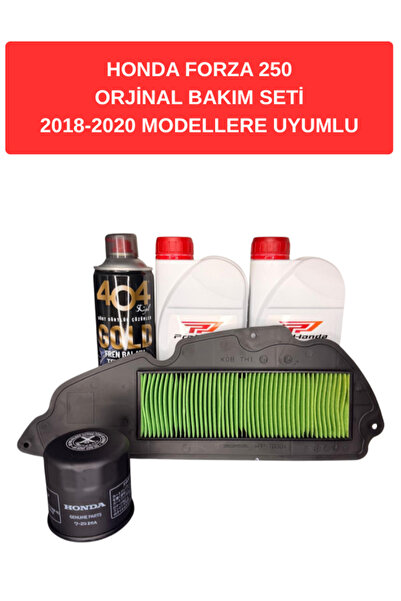 Honda Forza 250 2018-2020 Orjinal Bakım Seti | Yağ, Hava Filtresi, Yağ Filtre...