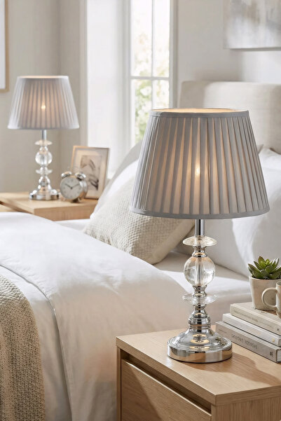 AbajurAksesuar UFO 2 قطعة عاكس الضوء الفضي