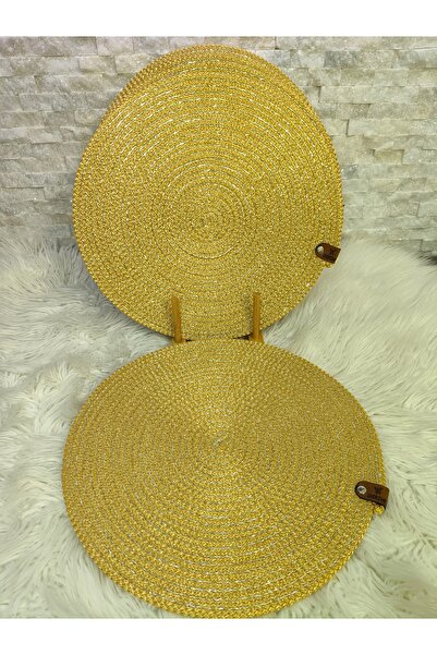 Sarda Design طقم مائدة ذهبي من ساردا مع تفاصيل لامعة، خدمة أمريكية تتضمن قطعت...