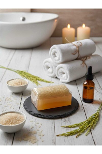 TrendMilano 3lü Set Doğal Kabak Lifli Sabun Aloe Vera - Lavanta - Pirinç Özlü 3 Adet