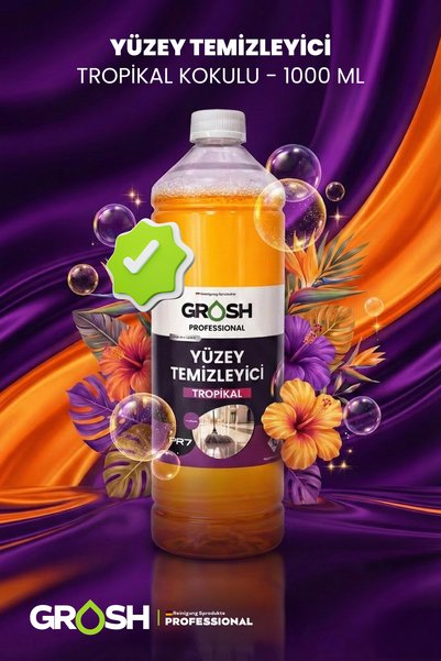 Grosh Tropikal Kokulu Parke Fayans Zemin Yüzey Temizleyici - 1000 ml