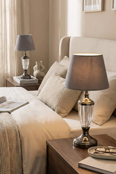 AbajurAksesuar Jasmin 2 Li Platinum - عاكس الضوء الرمادي