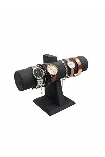 MeGass Dekor Domestic Production Geranium Fabric Smoked Color Clock - Bracele...