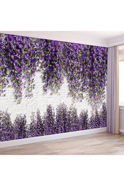3D Wallpaper Elegant Purple Cluster - Home Decoration Wall Panel