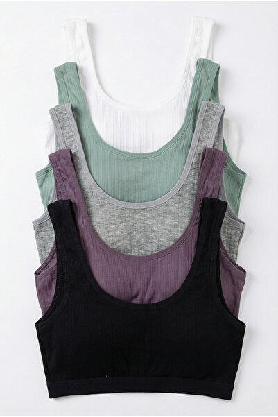 underwear bodyway 5-Piece Opportunity Pack Corded Fabric Crop Tank Top Set, T...