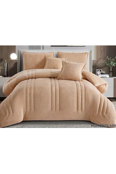 alzawia Roshen 4-piece winter bed sheet set, single size, soft velvet filling...