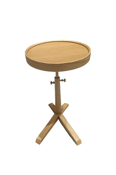 Eymense Lizbon C Sehpa Yuvarlak Meşe