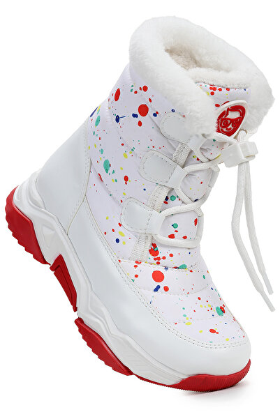 Kiko Kids Бамбукови снежни ботуши с връзки за момичета