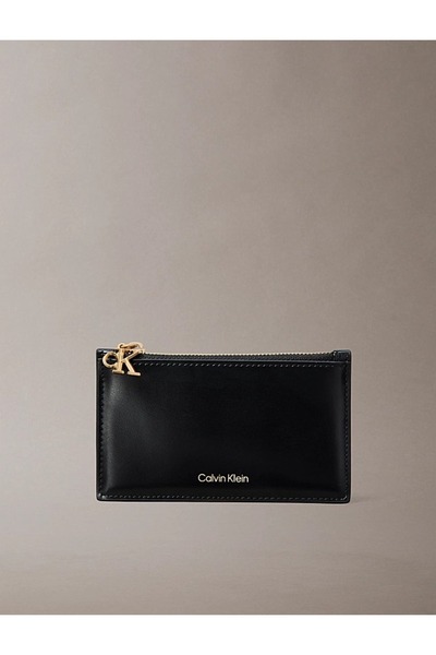 Calvin Klein Schwarzes Kartenetui mit Reißverschluss für Damen von CK