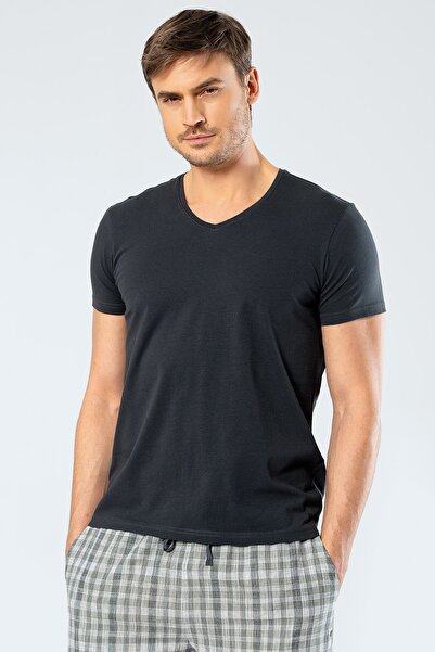 Cacharel Ανδρικό T-shirt με λαιμόκοψη V - 95% βαμβάκι, 5% Lycra