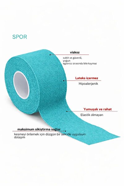 Octacare Жорстка фіксація Клейка спортивна пов'язка 3,7 см X 10 м Жовта, Черв...