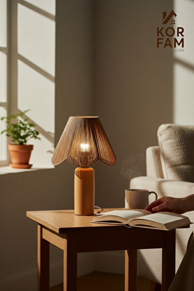 KorFam عاكس الضوء روزاليندا - عاكس ضوء ريفي مصنوع يدويًا من الخيزران على شكل ...