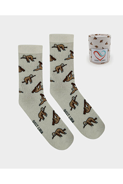 GOST LİRİA Sloth Socks – Patterned Unisex Socks
