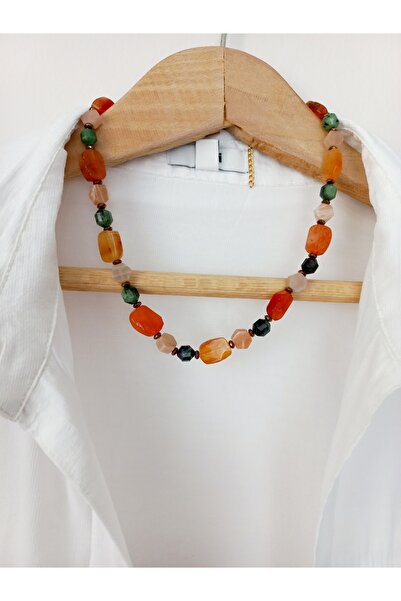 LemaStone Doğal taş kolye ,küpe ;Ruby Zoisit Doğal Taş ,Güneş taşı ve Akik ta...