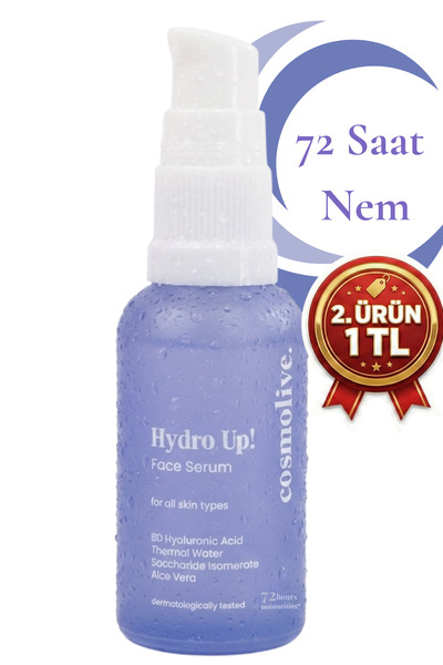 Cosmolive Profesyonel Yüz Serumu | Hyaluronik Asit & Peptit | Yaşlanma Karşıt...