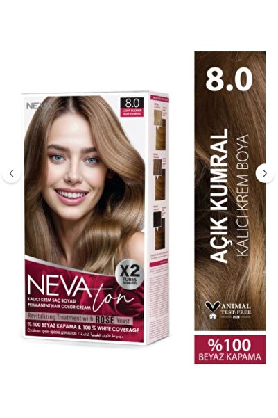 Nevaton 2 Li Saç Boyası 8.0 Açık Kumral