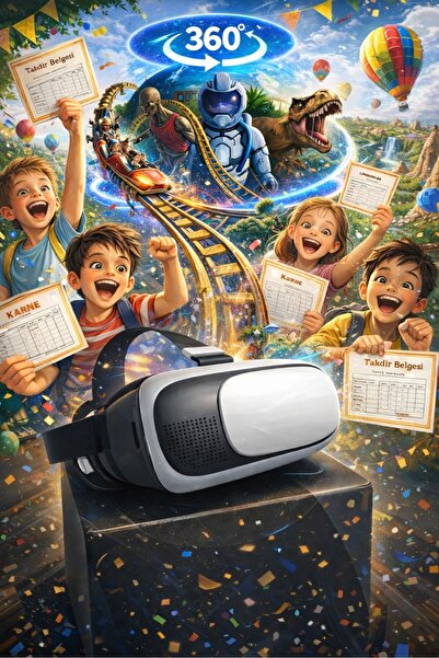 BLG ELEKTROİNK Vr Sanal Gerçeklik Gözlüğü Eğlenceli Içerik 3D Sanal Gerçeklik...