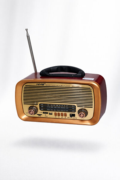 meax Taşınabilir Radyo FM- Bakır Renk Nostalji ve Modern Bluetooth MP3 SD car...