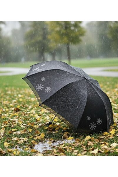 VANCKEY Kar Tanesi Taş Baskılı Şemsiye