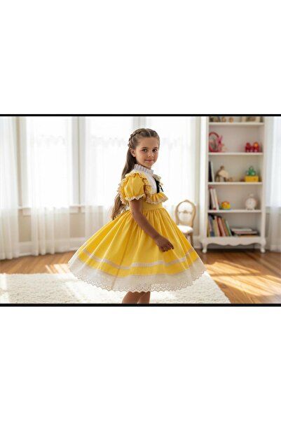 Gala rochie fetita cu detaliu dantela