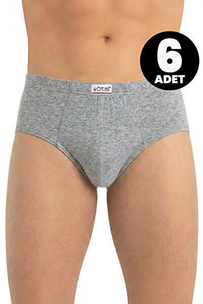 Öts Чоловічі білі труси з бавовняної флісової тканини, упаковка з 6 штук (%10...